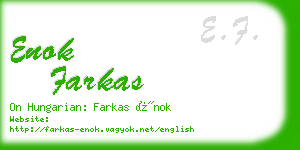 enok farkas business card